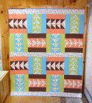 Finished Modern Goose Quilt