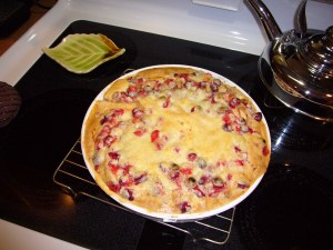 Apple Cranberyy Cake Pie